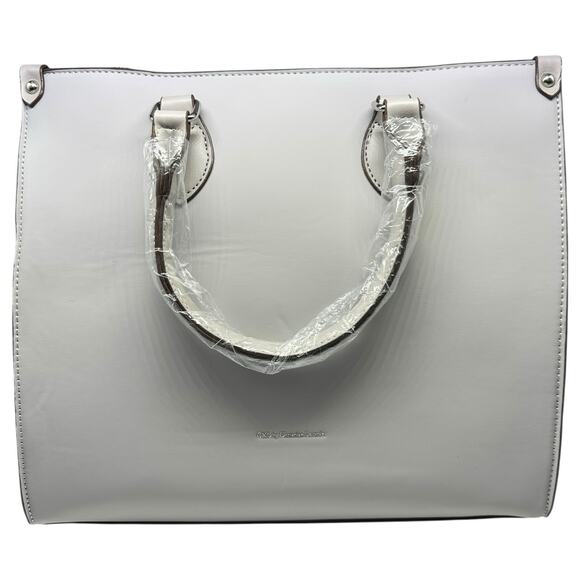 Christian Lacroix Janette Nylon Gray Satchel Purse Bag NWT $108 - Picture 3 of 8